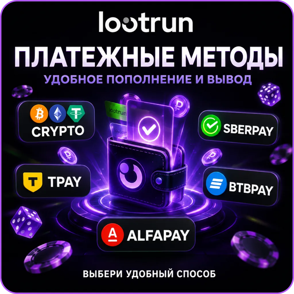 Платежные методы в казино лутран