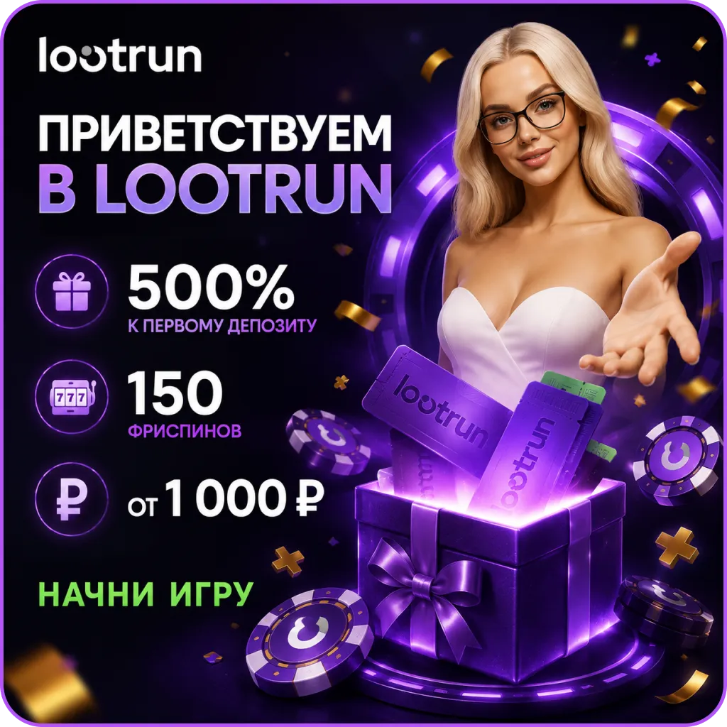 Приветственный бонус в lootrun casino